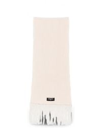 Patrizia Pepe - Fringed Ribbed-Knit Scarf - Lyst