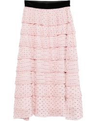 Styland - Gestufter Rock mit Polka Dots - Lyst