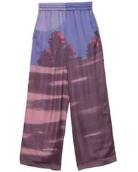 Lacoste - Logo-Embroidered Graphic Trousers - Lyst
