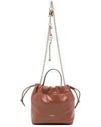 Chloé - Small Icons Drawstring Leather Tote Bag - Lyst