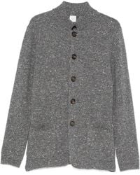 Eleventy - Flecked-Knit Button-Up Cardigan - Lyst