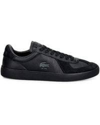 Lacoste - Baseshot Pro Logo-Patch Panelled Sneakers - Lyst