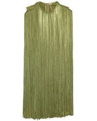 Cult Gaia - Monica Fringe-Embellished Mini Dress - Lyst