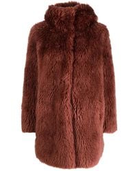 Yves Salomon - Short Hooded Wool Coat - Lyst