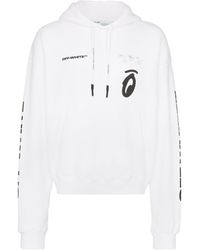 Off-White c/o Virgil Abloh Hoodie Met Logoprint - Wit