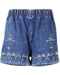 Hayley Menzies - Cyndi Stud-Embellished Shorts - Lyst