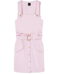 Pinko - Geknöpftes Kleid mit Gürtel - Lyst
