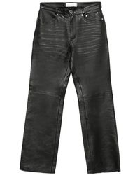 Our Legacy - Pantalon Carlson Cut En Cuir - Lyst