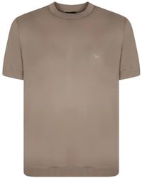 Emporio Armani - Travel Essential Lyocell Blend Jersey T-Shirt - Lyst