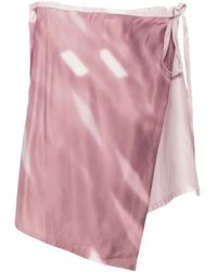 JULIE KEGELS - Strapped Asymmetric Mini Skirt - Lyst