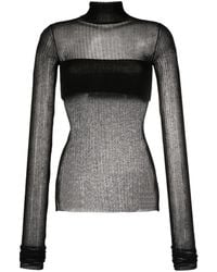 Quira - High-Neck Ribbed Top - Lyst