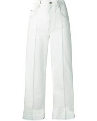 Isabel Marant - High-Waisted Cropped Jeans - Lyst