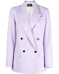 Karl Lagerfeld - テーラード ダブルジャケット - Lyst