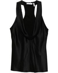 Helmut Lang - U-Neck Silk Top - Lyst