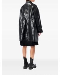 RECTO. 70S Orchid Faux-Fur Coat in Black | Lyst