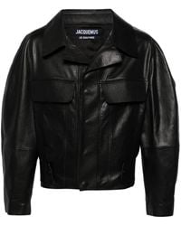 Jacquemus - 'Pilota' Leather Jacket - Lyst