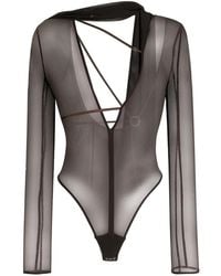 Jacquemus - Le Body Abanaba Semi-Sheer Bodysuit - Lyst