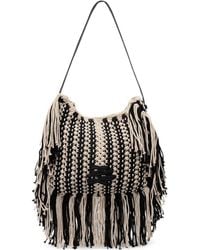 KARL LAGERFELD - K/Autograph Fringed-Macramé Shoulder Bag - Lyst