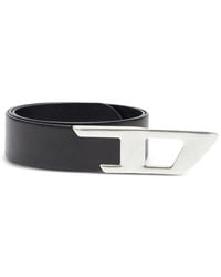 DIESEL - B-D Logo 2.0 Leather Belt - Lyst