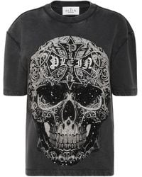 Philipp Plein - Fit T-Shirt Crystal Skull - Lyst