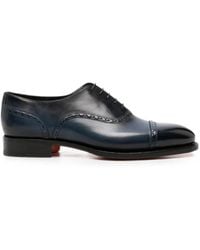 Santoni - Brogue-Detail Oxford Shoes - Lyst
