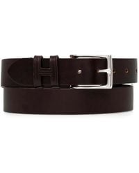 Hackett - Logo-Detail Leather Belt - Lyst