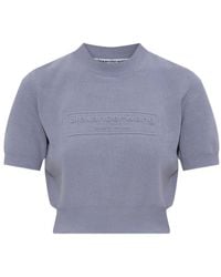 Alexander Wang - Top con logo en relieve - Lyst