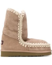 Mou - Shearling-Lined Suede Eskimo Boots - Lyst