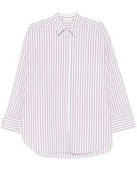 By Malene Birger - Derris Striped Oversized Shirt - Lyst