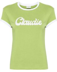 Claudie Pierlot - Logo-print Cotton T-shirt - Lyst