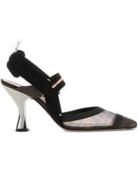 Fendi - Colibrì Ff Motif Slingback Pumps - Lyst