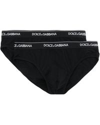 Dolce & Gabbana - Logo-waistband Boxer Briefs (pack Of Two) - Lyst