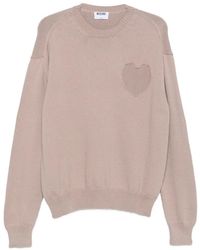Moschino - Heart-Knit Sweater - Lyst