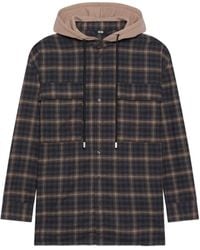 Gcds - Check-Pattern Shirt Jacket - Lyst
