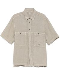 C.P. Company - Hemd Aus Leinen - Lyst