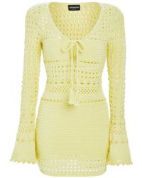 retroféte - Peony Knit Crochet Dress - Lyst