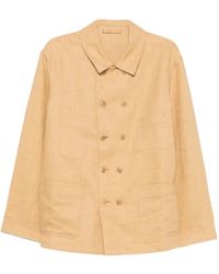 Fortela - Double-Breasted Linen Jacket - Lyst