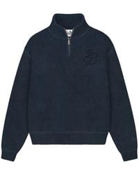 MC2 Saint Barth - Logo-Embroidered Quarter-Zip Sweatshirt - Lyst