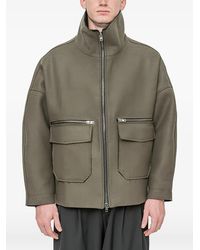 Isabel Benenato - Zip-Up Wool Jacket - Lyst