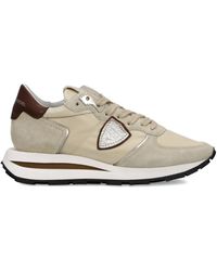 Philippe Model - Tropez Haute Leather-Panelled Logo Sneakers - Lyst