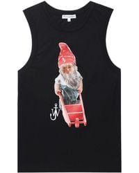 JW Anderson - Graphic-print Cotton Tank Top - Lyst