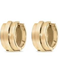 Azlee - 18K Staircase 3-Tier Huggie Earrings - Lyst