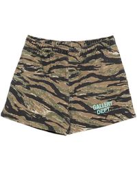 GALLERY DEPT. - X Josué Thomas Elasticated Camouflage-Pattern Track Shorts - Lyst