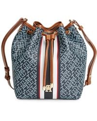 Tommy Hilfiger - Th Monoplay Monogram Bucket Bag - Lyst