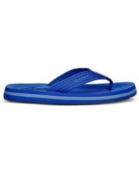 GANT - Logo-Print Braided Flip-Flops - Lyst