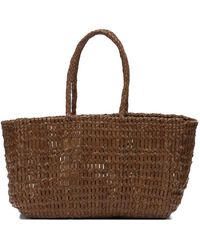 Dragon Diffusion Terrafino Woven Leather Tote Bag in Natural | Lyst UK