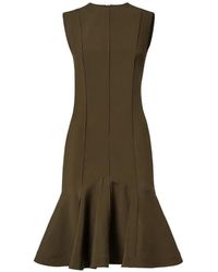 Fendi - Abito Lungo Con Inserti - Lyst