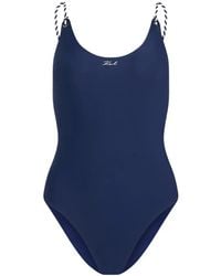 KARL LAGERFELD - Maillot De Bain Signature - Lyst