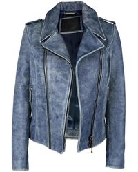 Philipp Plein - Aged Leather Perfecto Jacket - Lyst