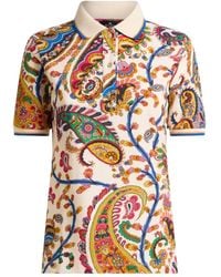 Etro - Polo Con Motivo De Cachemira - Lyst